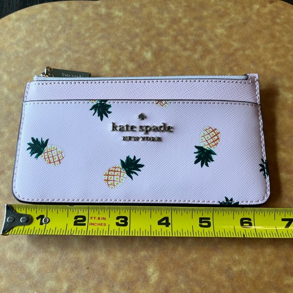 Kate Spade Pineapple Large Slim Card Holder Wallet - Picture 4 of 7